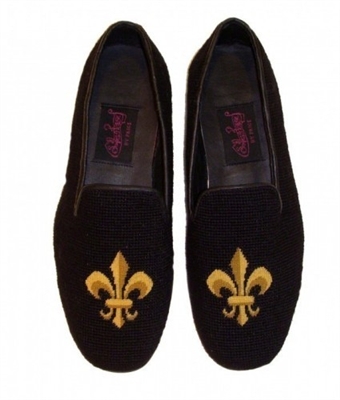 ByPaige - Fleur de Lis Needlepoint Loafers for Men