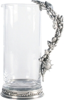 Marine Life Glass/Pewter Pitcher- Vagabond House