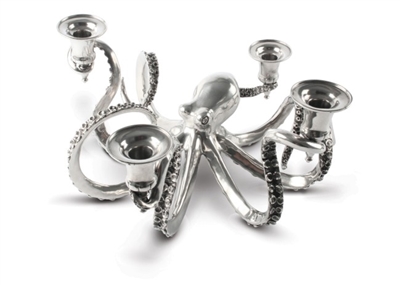 Four Socket Octopus Candelabrum by Vagabond House