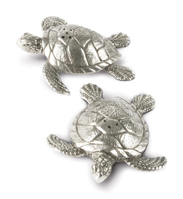 Pewter Sea Turtles Salt and Pepper Set by Vagabond House