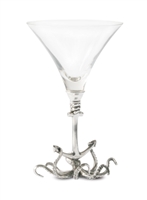 Octopus Pewter Stem Cocktail Glass- Vagabond House