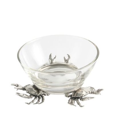 Small Crab Glass Dip Bowl- Vagabond House