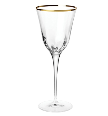 VIETRI - Optical Gold Wine Glass