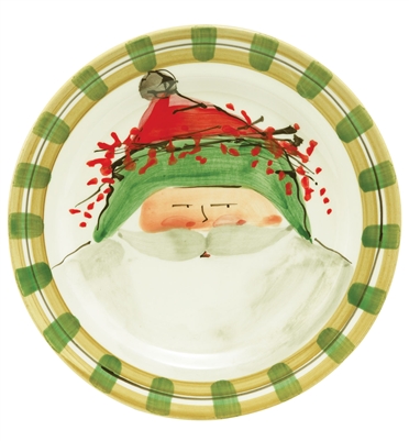 Old St. Nick Green Hat Dinner Plate by VIETRI