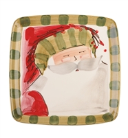 Old St. Nick Striped Hat Square Salad Plate by VIETRI