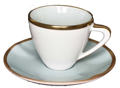 Powder Blue Expresso Cup & Saucer by Anna Weatherley