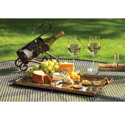 Calaisio - Rectangular Serving Tray with Glass Bottom