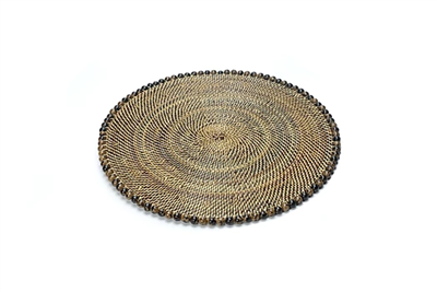 Round Placemats with Beads - 14.75" Diam by Calaisio