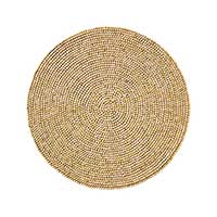 Kim Seybert - Wood Round Placemat in Natural - Set of 4