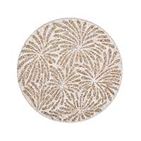 Kim Seybert - Fireworks Placemat in White, Gold & Silver - Set of 2