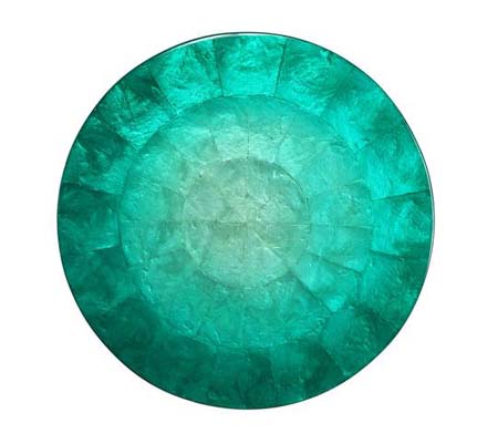 Ombre Round Capiz Shell Placemat by Kim Seybert