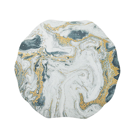 Kim Seybert - Cosmos Placemat in Ivory, Gold & Silver - Set of 4