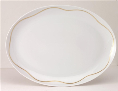 Etincelle Or Big Oval Dish by Medard de Noblat