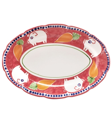 Campagna Porco Oval Platter by VIETRI