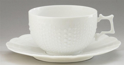 Corail Tea Cup And Saucer by Medard de Noblat