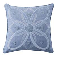 Berry & Thread Chambray 18" Pillow by Juliska