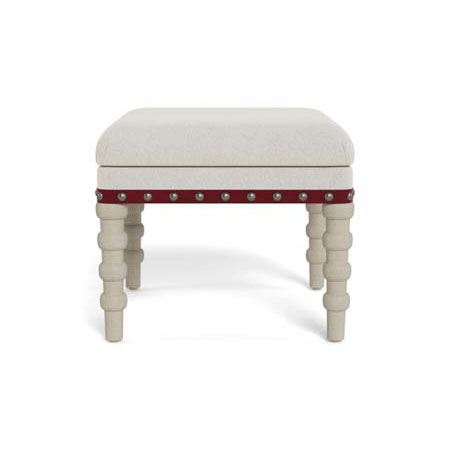 Red Tape Stool by Bunny Williams Home