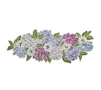 Hydrangea Table Runner in Multi by Kim Seybert