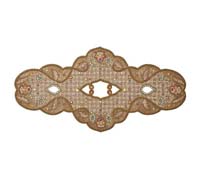 Ritz Table Runner in Gold & Multi by Kim Seybert