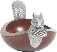 Mango & Pewter Squirrel Nut Bowl- Vagabond House