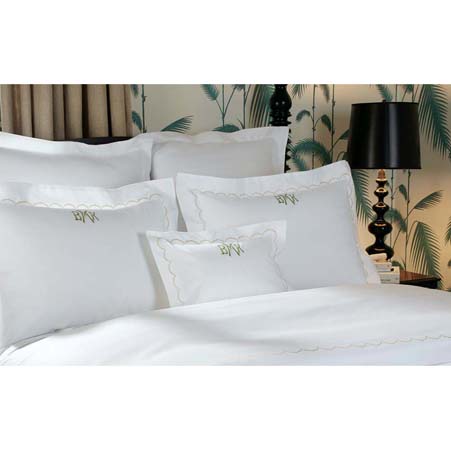 Scallop Luxury Bed Linens by Matouk