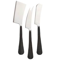 Simon Pearce - Woodbury Cheese Knife Set Black