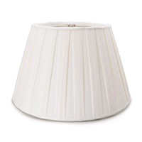 Simon Pearce - Linen Pembroke Pleated Shade 16" Snow