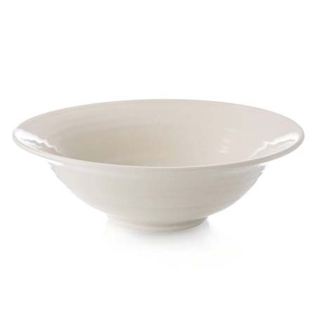 Belmont Bowl - M - Crackle Ivory by Simon Pearce