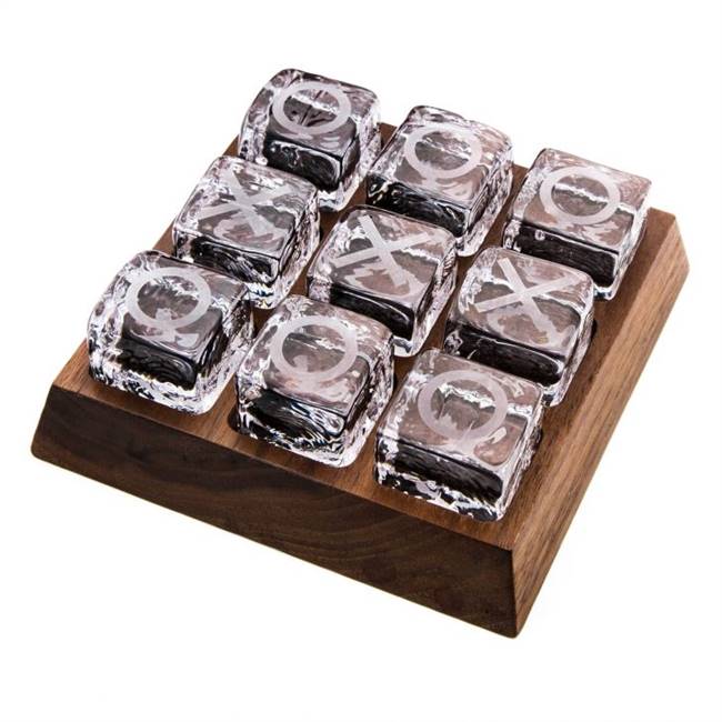 Ludlow Tic Tac Toe Set with Wood Base by Simon Pearce