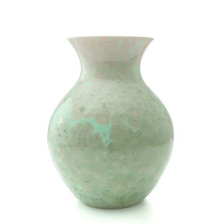 Crystalline Curio Vase - L - Jade by Simon Pearce