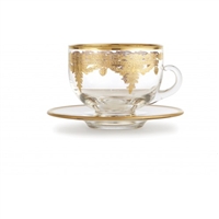Arte Italica - Vetro Gold Coffee Cup & Saucer