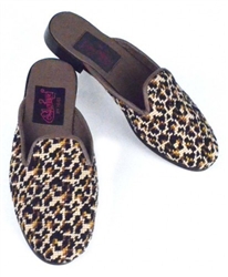 ByPaige - Mini Leopard Needlepoint Mule