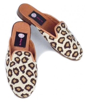 ByPaige - Leopard Needlepoint Mule