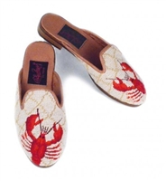 ByPaige - Red Lobster Needlepoint Mule