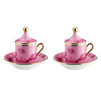 Richard Ginori - Oriente Italiano Porpora Tete a tete Coffee Set