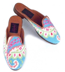 ByPaige - Preppy Paisley Needlepoint Mule