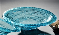 Annieglass - Ultramarine 16 1/2" Large Rimmed Serving Bowl