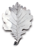 Pewter White Oak Leaf Plates  by Vagabond House