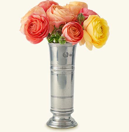 Footed Cylinder Vase by Match Pewter