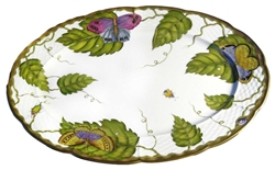 Exotic Butterflies Oval Platter by Anna Weatherley
