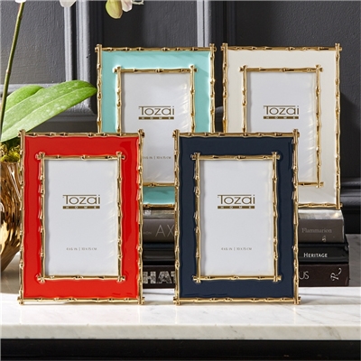 Bamboo Border 4" x 6" Frame by Two's Company