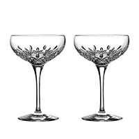 Waterford - Lismore Essence Champagne Saucer, Pair