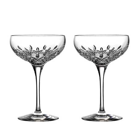 Waterford - Lismore Essence Champagne Saucer, Pair