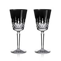 Waterford - Lismore Black Medium Goblet 11.5 oz Pair