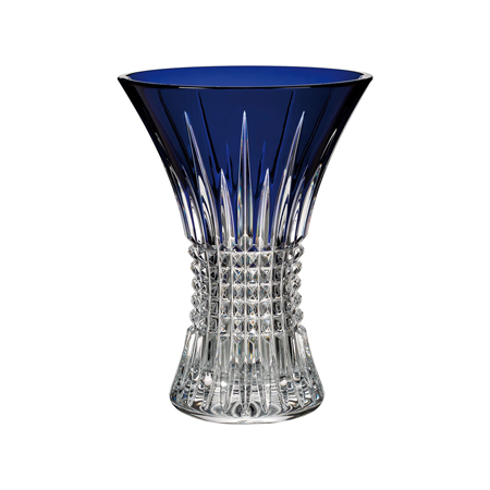 Waterford - Lismore Diamond Cobalt 8in Vase