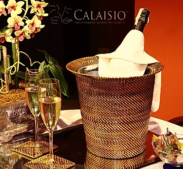 Wine and Champagne Holder with Galvanized Bucket by Calaisio