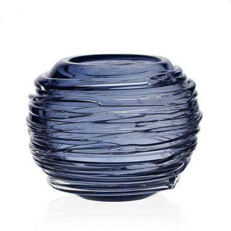 Miranda Globe Vase Steel Blue 4" / 10cm by William Yeoward