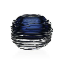 Miranda Mini Globe Vase Steel Blue 3" / 7.5cm by William Yeoward