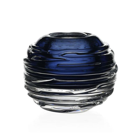Miranda Mini Globe Vase Steel Blue 3" / 7.5cm by William Yeoward