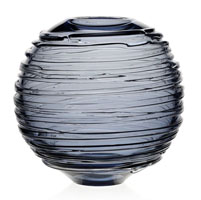 Miranda Globe Vase Steel Blue 9" / 23cm by William Yeoward